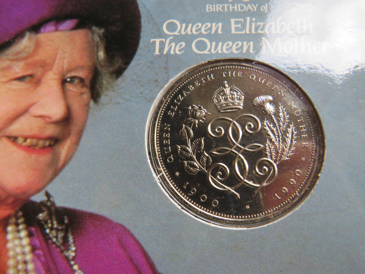 1900-1990 Queen Mother 90th Birthday Commemorative £5 Five Pound Coin