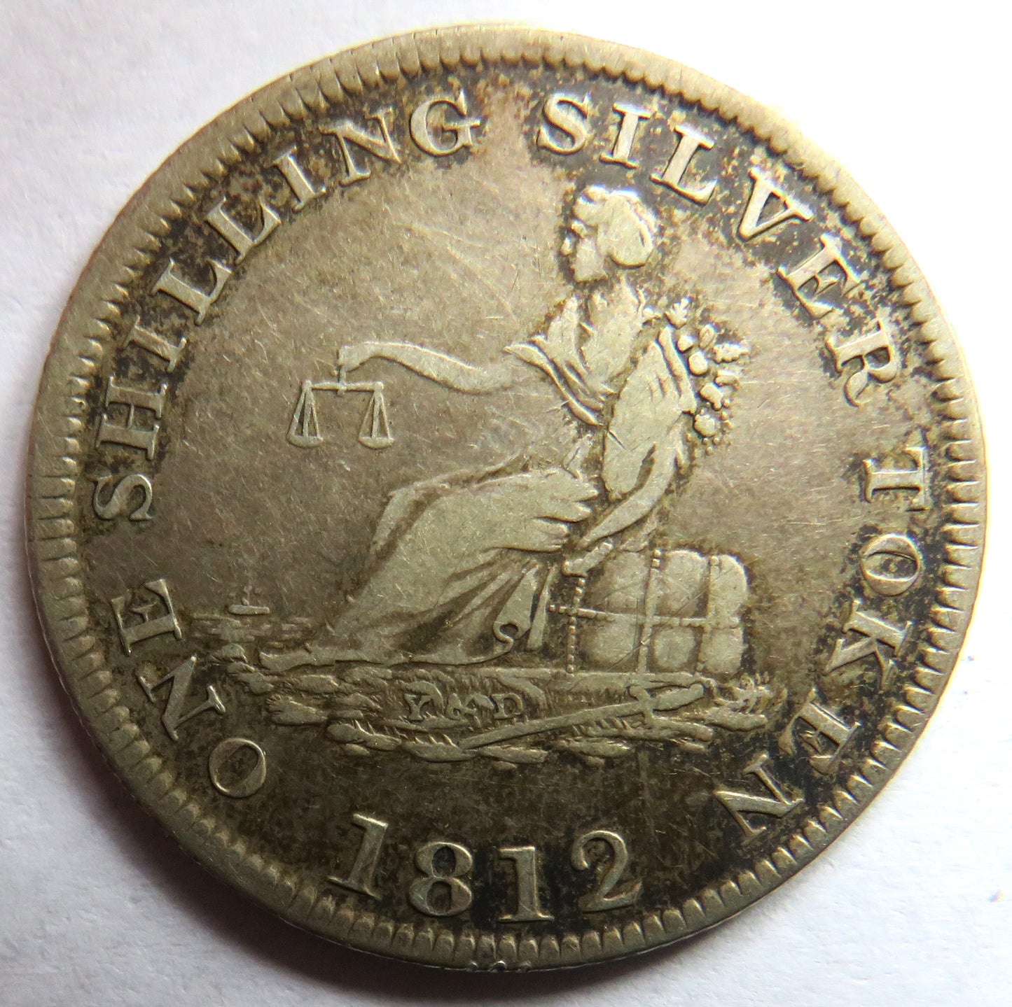1812 Leeds "John Smalpage & Lumb" Silver One Shilling Token