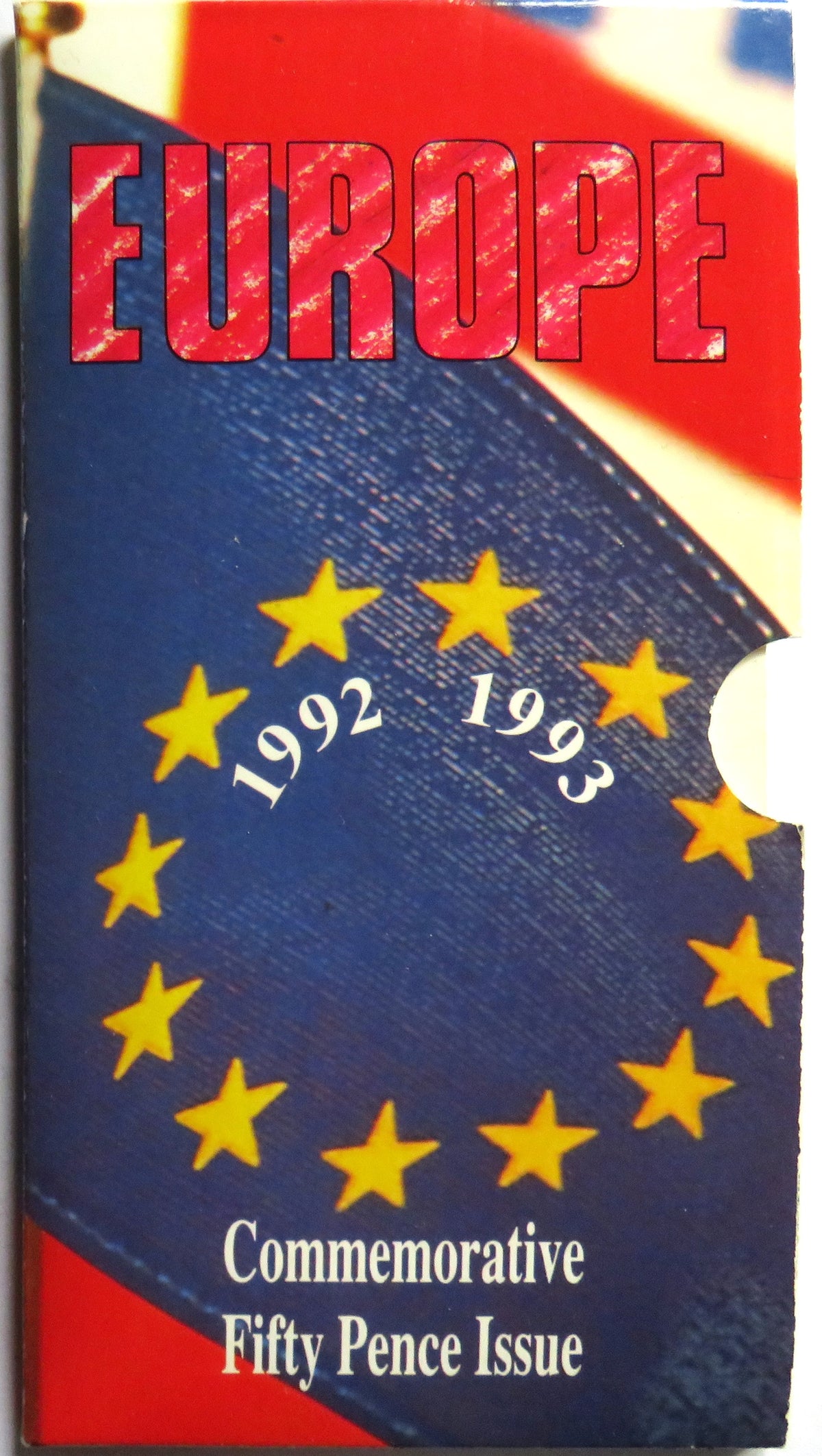 1992-1993 EEC Europe Commemorative Fifty Pence Coin Issue Pack