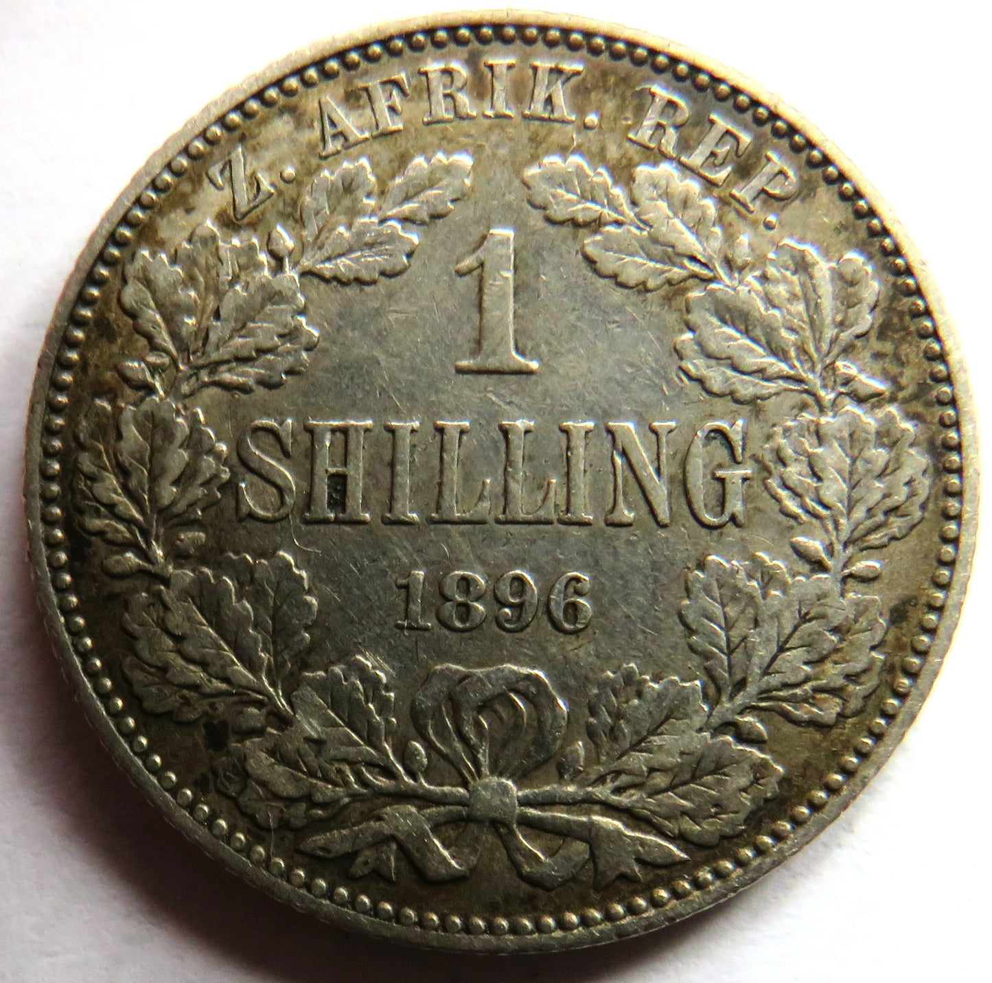 1896 South Africa Silver One Shilling Coin