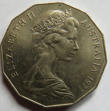 Load image into Gallery viewer, 1977 Australia 50 Cents Coin Silver Jubilee
