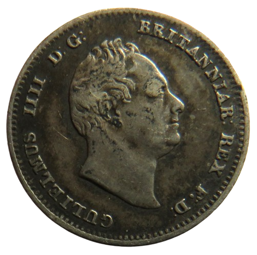 1836 King William IV Silver Fourpence / Groat Coin