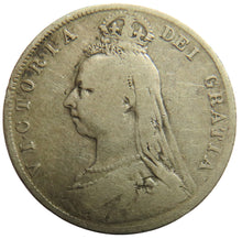 Load image into Gallery viewer, 1890 Queen Victoria Jubilee Head Silver Halfcrown Coin - Great Britain
