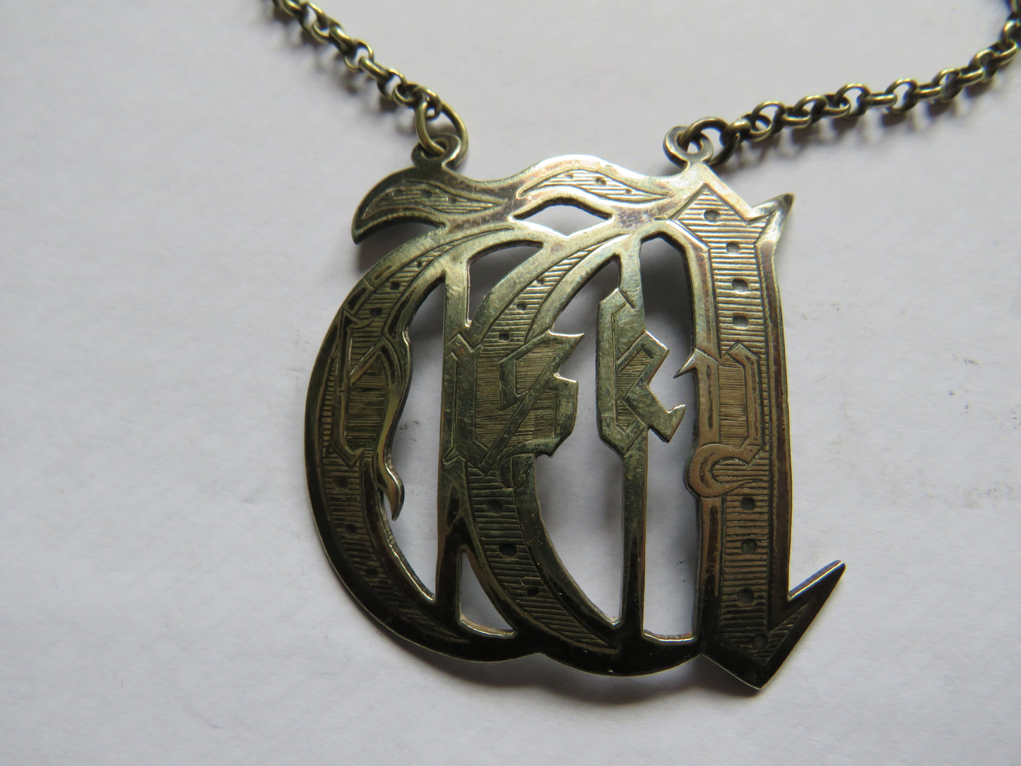 Antique Silver Plated "Whisky" Decanter Label