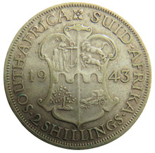 Load image into Gallery viewer, 1943 King George VI South Africa Silver 2 Shillings Coin
