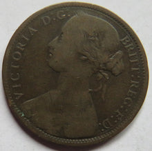 Load image into Gallery viewer, 1862 Queen Victoria Bun Head One Penny Coin - Great Britain
