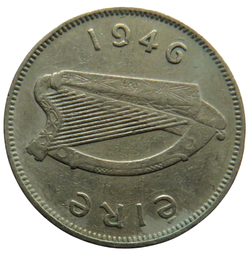 1946 Ireland Eire Sixpence Coin