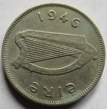 Load image into Gallery viewer, 1946 Ireland Eire Sixpence Coin
