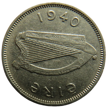 Load image into Gallery viewer, 1940 Ireland Eire Sixpence Coin
