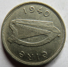 Load image into Gallery viewer, 1940 Ireland Eire Sixpence Coin
