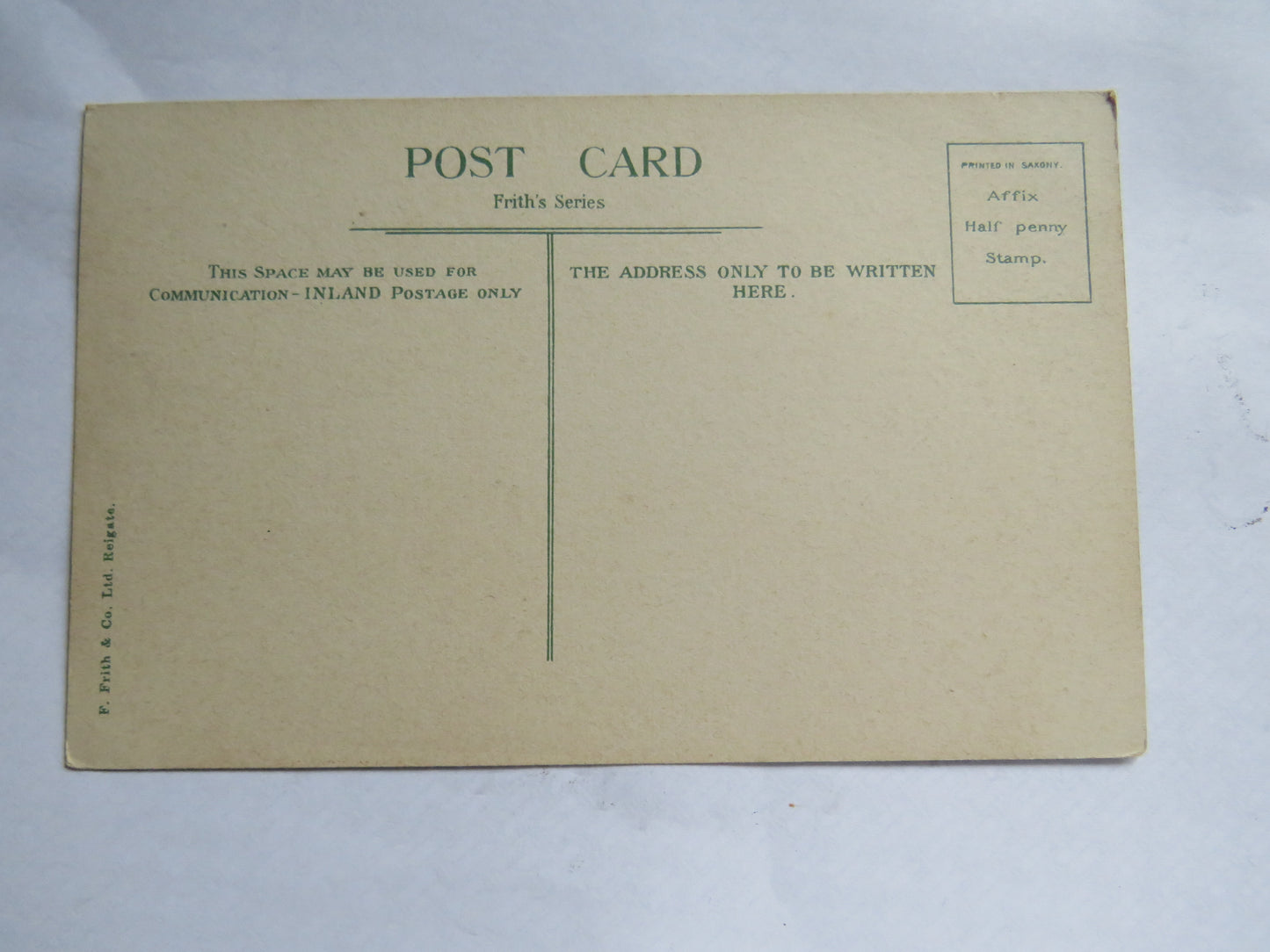 Vintage Postcard of Rough Sea, Teignmouth