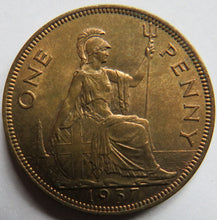 Load image into Gallery viewer, 1937 King George VI One Penny Coin In High Grade
