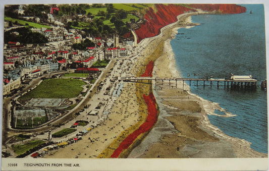 Vintage Postcard of Teignmouth From The Air