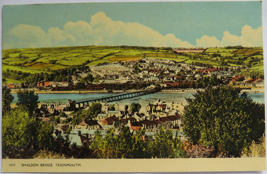 Vintage Postcard of Shaldon Bridge, Teignmouth