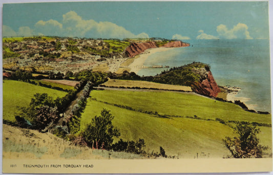 Vintage Postcard of Teignmouth From Torquay Head