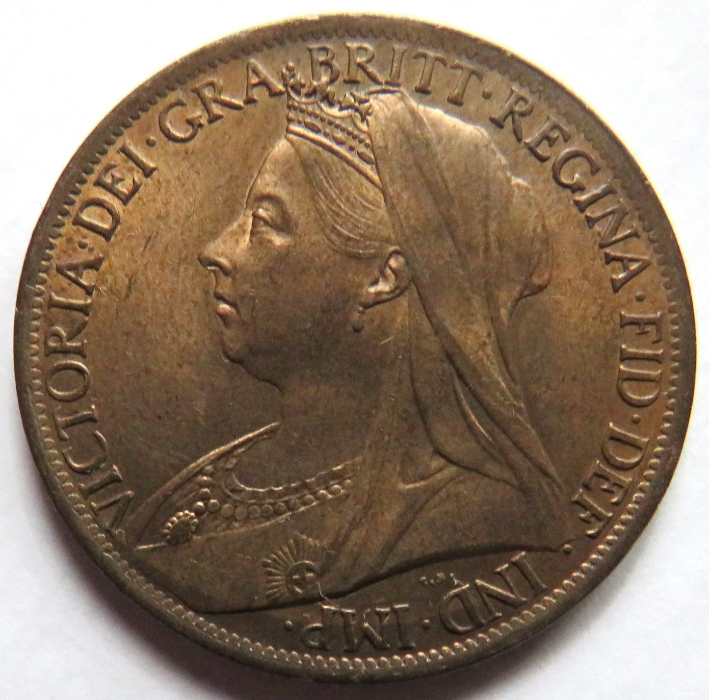 1901 Queen Victoria One Penny Coin In High Grade - Great Britain