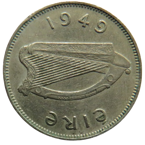 1949 Ireland Eire Sixpence Coin