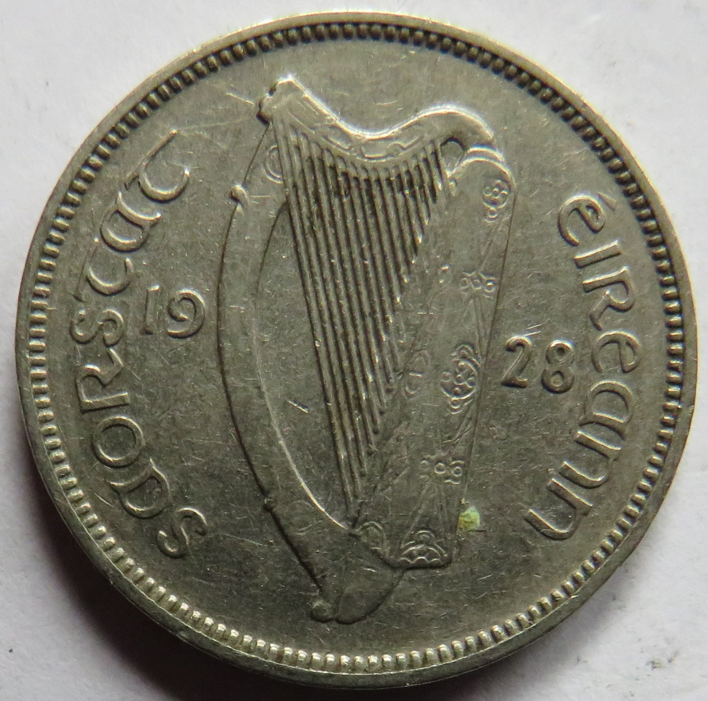 1928 Ireland Eire Sixpence Coin