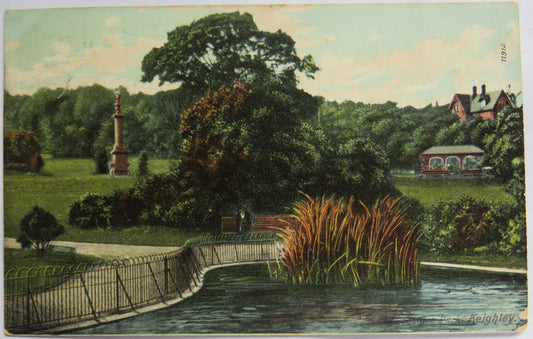 Vintage Postcard of Devonshire Park, Keighley 1905