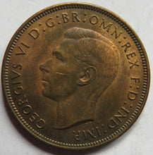 Load image into Gallery viewer, 1937 King George VI One Penny Coin In Higher Grade/
