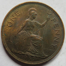 Load image into Gallery viewer, 1937 King George VI One Penny Coin In Higher Grade/
