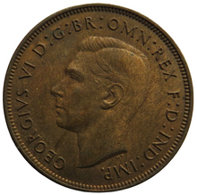 Load image into Gallery viewer, 1937 King George VI One Penny Coin In Higher Grade,
