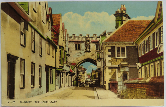 Vintage Postcard of Salisbury, The North Gate