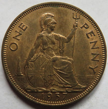 Load image into Gallery viewer, 1937 King George VI One Penny Coin In High Grade
