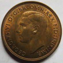 Load image into Gallery viewer, 1938 King George VI One Penny Coin In High Grade
