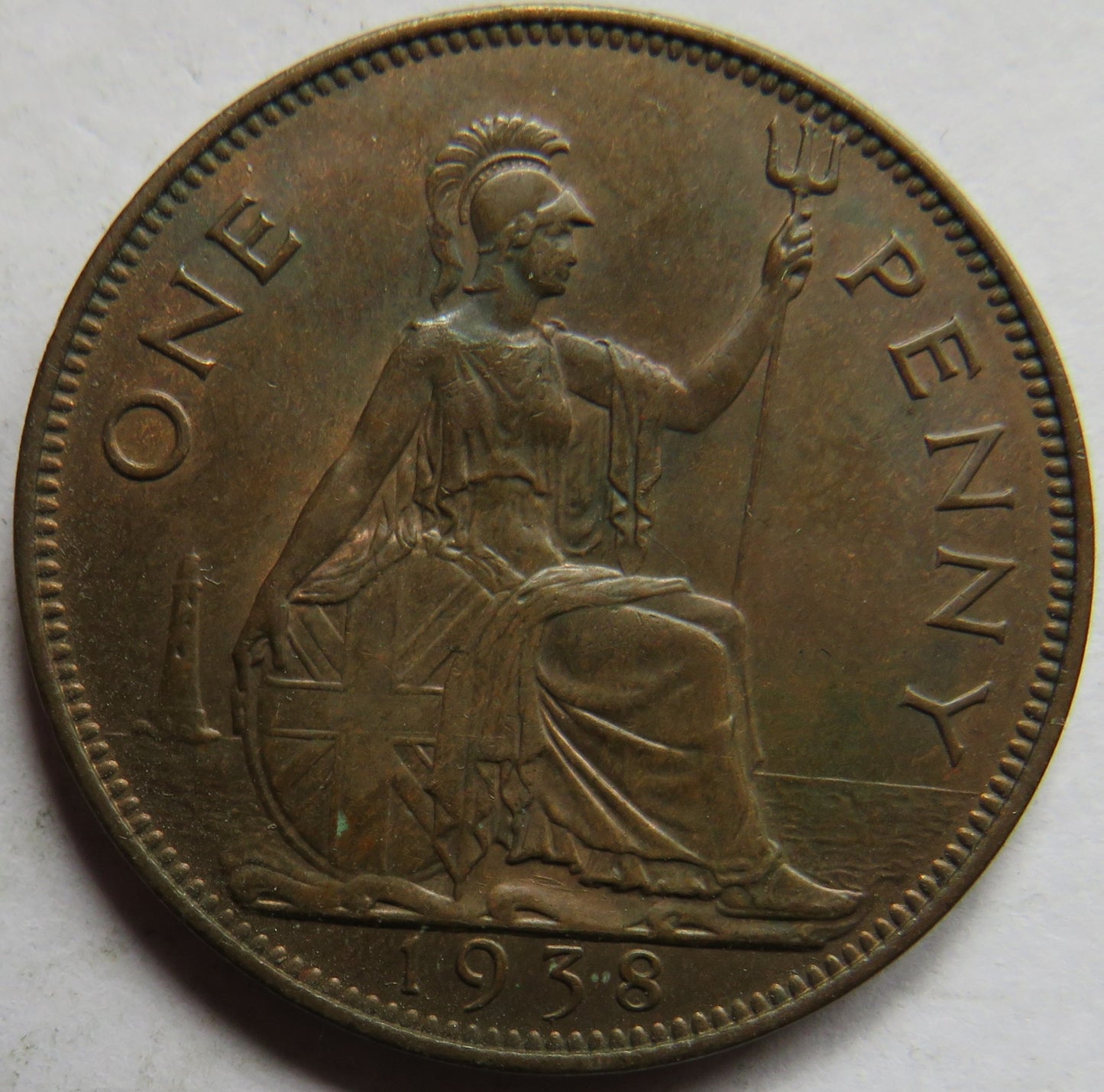1938 King George VI One Penny Coin In Better Grade