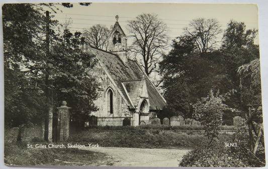 Vintage Postcard of St. Giles Church, Skelton, York