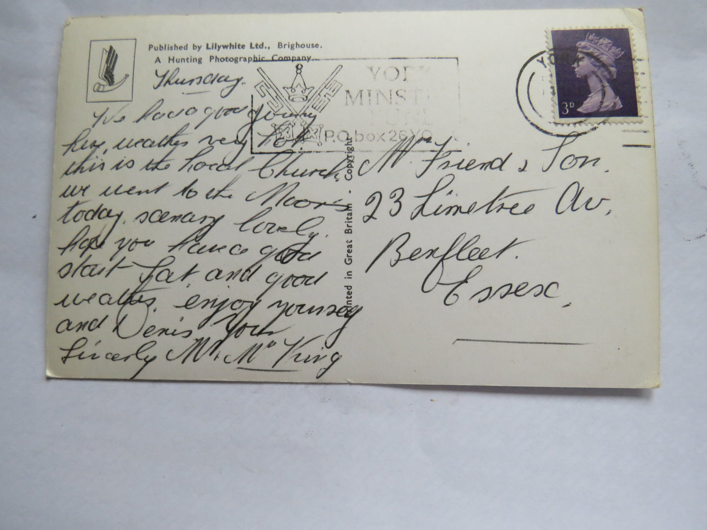 Vintage Postcard of St. Giles Church, Skelton, York