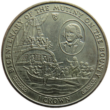 Load image into Gallery viewer, 1989 Isle of Man One Crown Coin Bicentenary of the Mutiny on the Bounty
