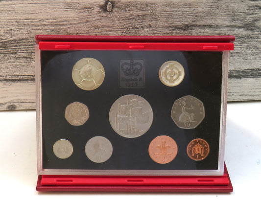 1996 United Kingdom Proof Coin Collection / Set By The Royal Mint