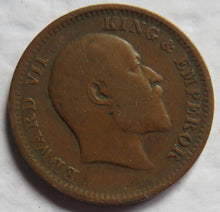 Load image into Gallery viewer, 1906 King Edward VII India 1/4 Quarter Anna Coin
