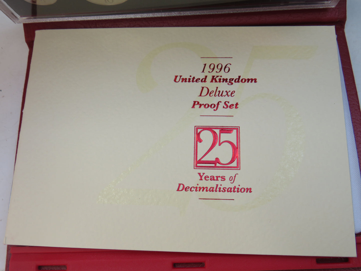 1996 United Kingdom Proof Coin Collection / Set By The Royal Mint