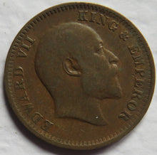 Load image into Gallery viewer, 1906 King Edward VII India 1/4 Quarter Anna Coin
