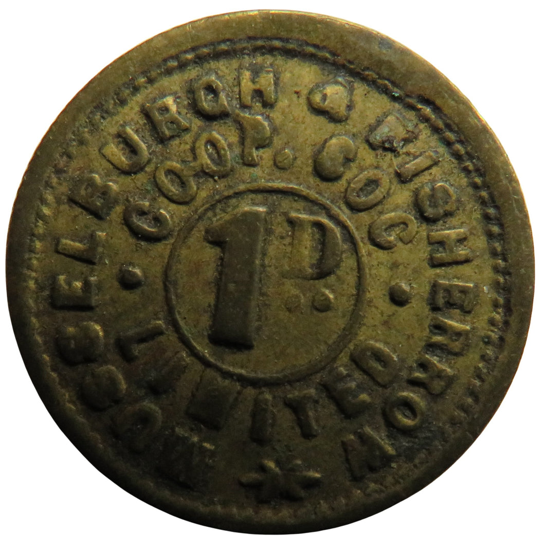 Musselburgh & Fisherrow Cooperative Society 1d Penny Token