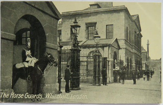 Vintage Postcard of The Horse Guards, Whitehall, London