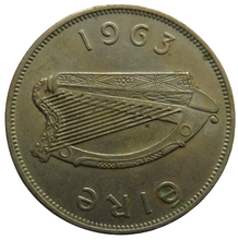 Load image into Gallery viewer, 1963 Eire Ireland Halfcrown Coin
