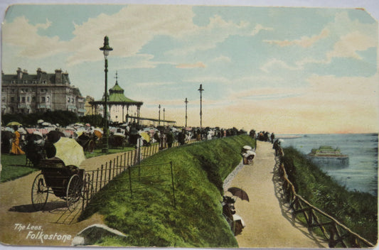 Vintage Postcard of The Lees Folkestone