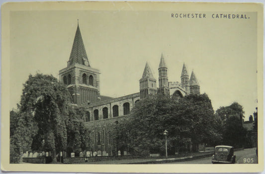 Vintage Postcard of Rochester Cathedral