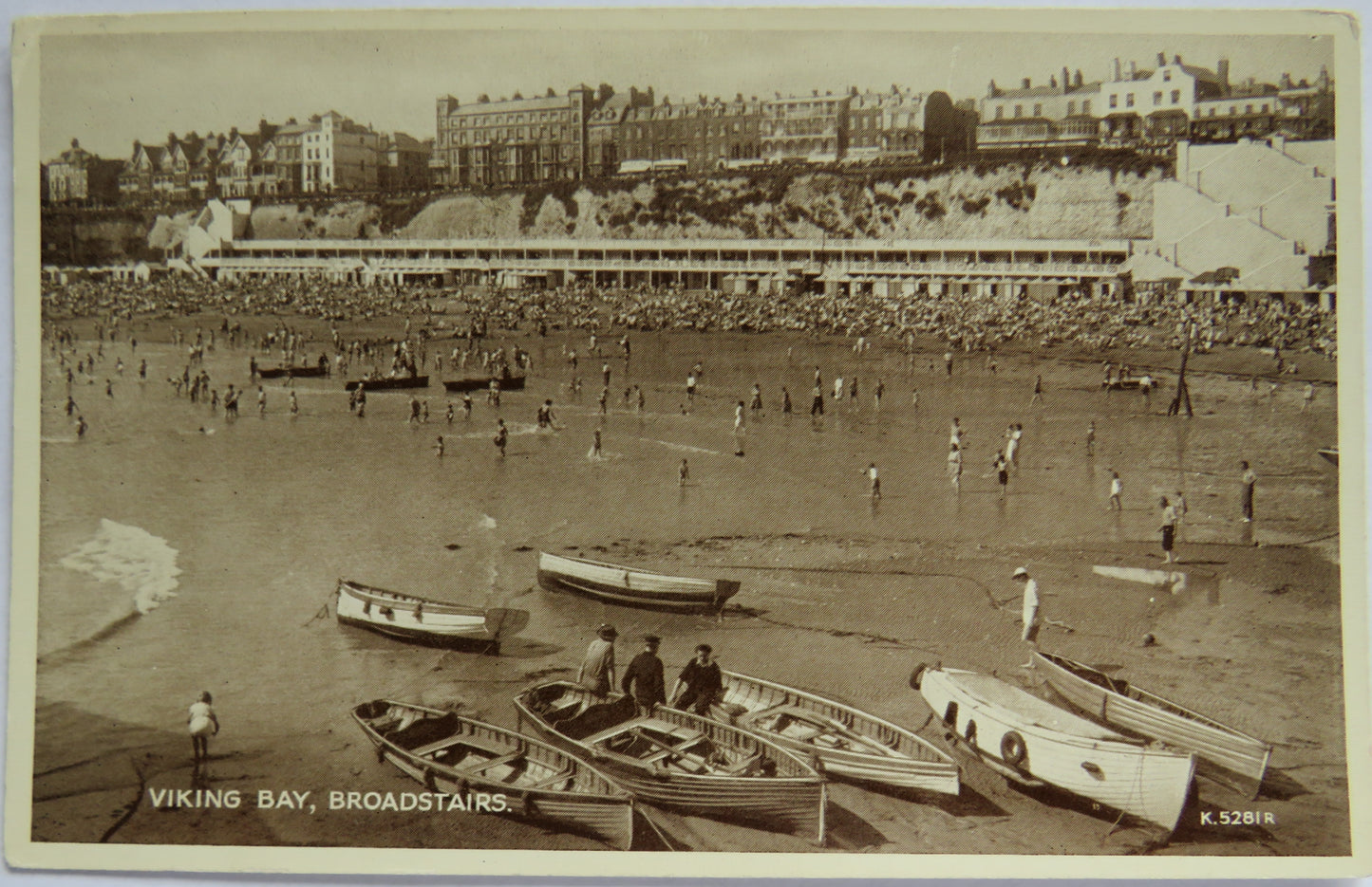 Vintage Postcard of Viking Bay, Broadstairs