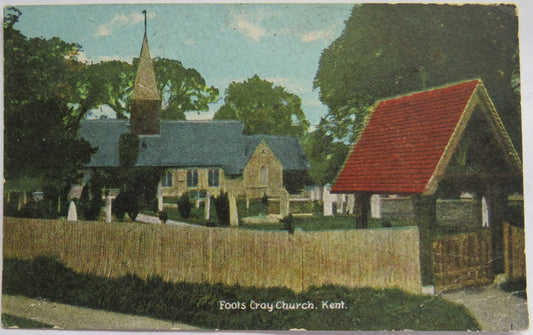 Vintage Postcard of Foots Cray Church, Kent