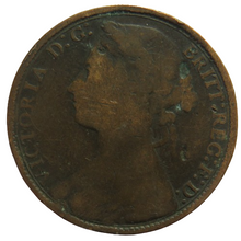 Load image into Gallery viewer, 1879 Queen Victoria Bun Head One Penny Coin - Great Britain
