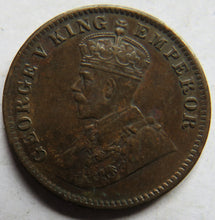 Load image into Gallery viewer, 1918 King George V India 1/4 Anna Coin
