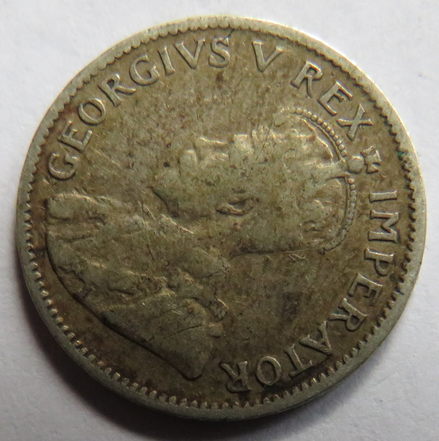 1930 King George V South Africa Silver Threepence Coin