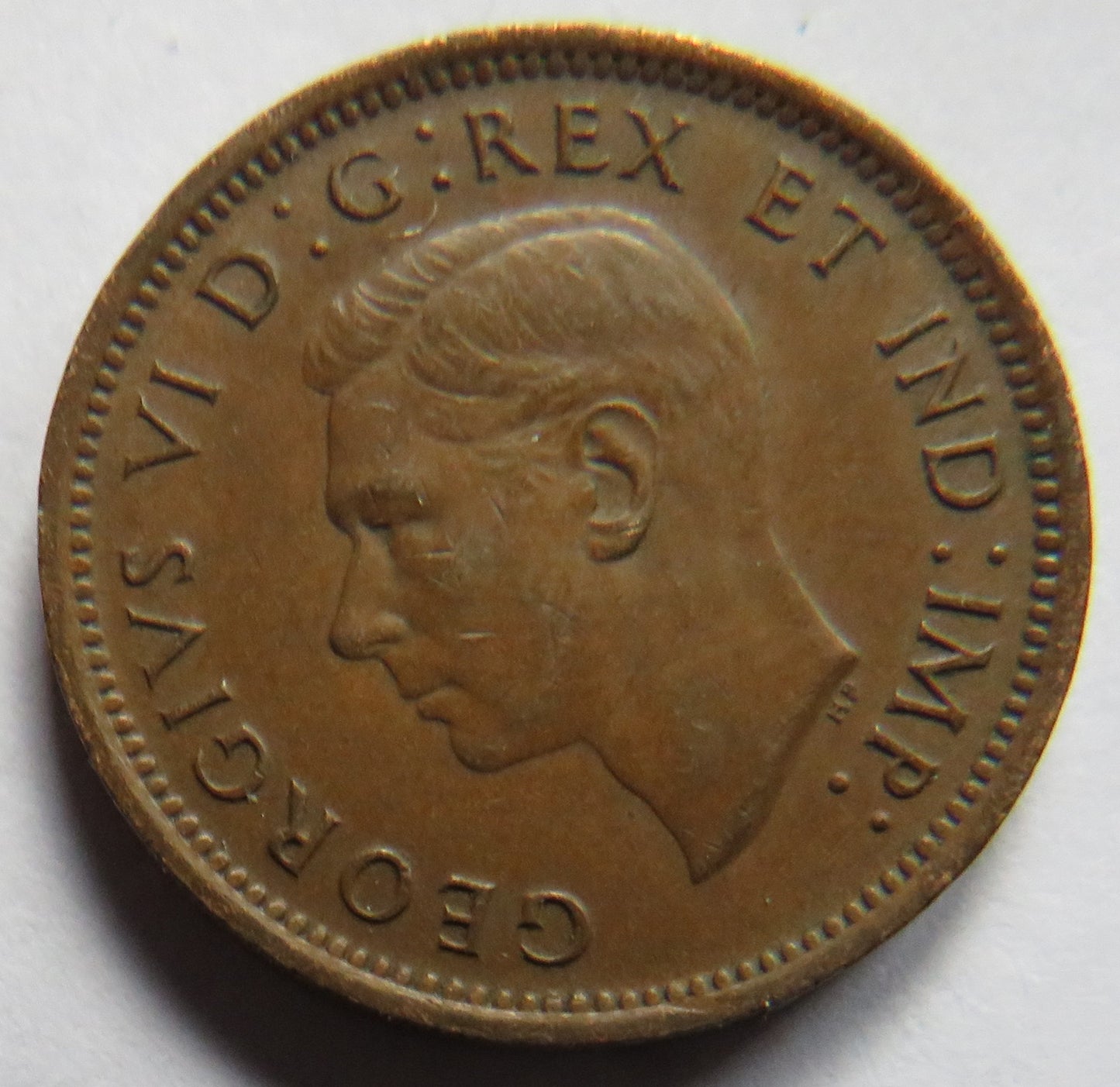 1940 King George VI Canada One Cent Coin
