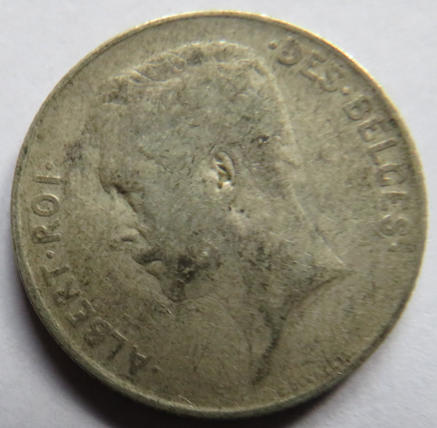 1912 Belgium Silver One Franc Coin