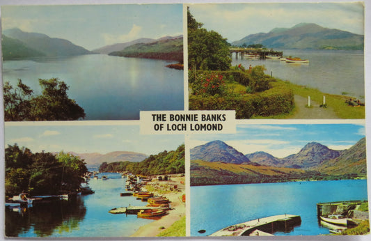 Vintage Postcard of The Bonnie Banks of Loch Lomond